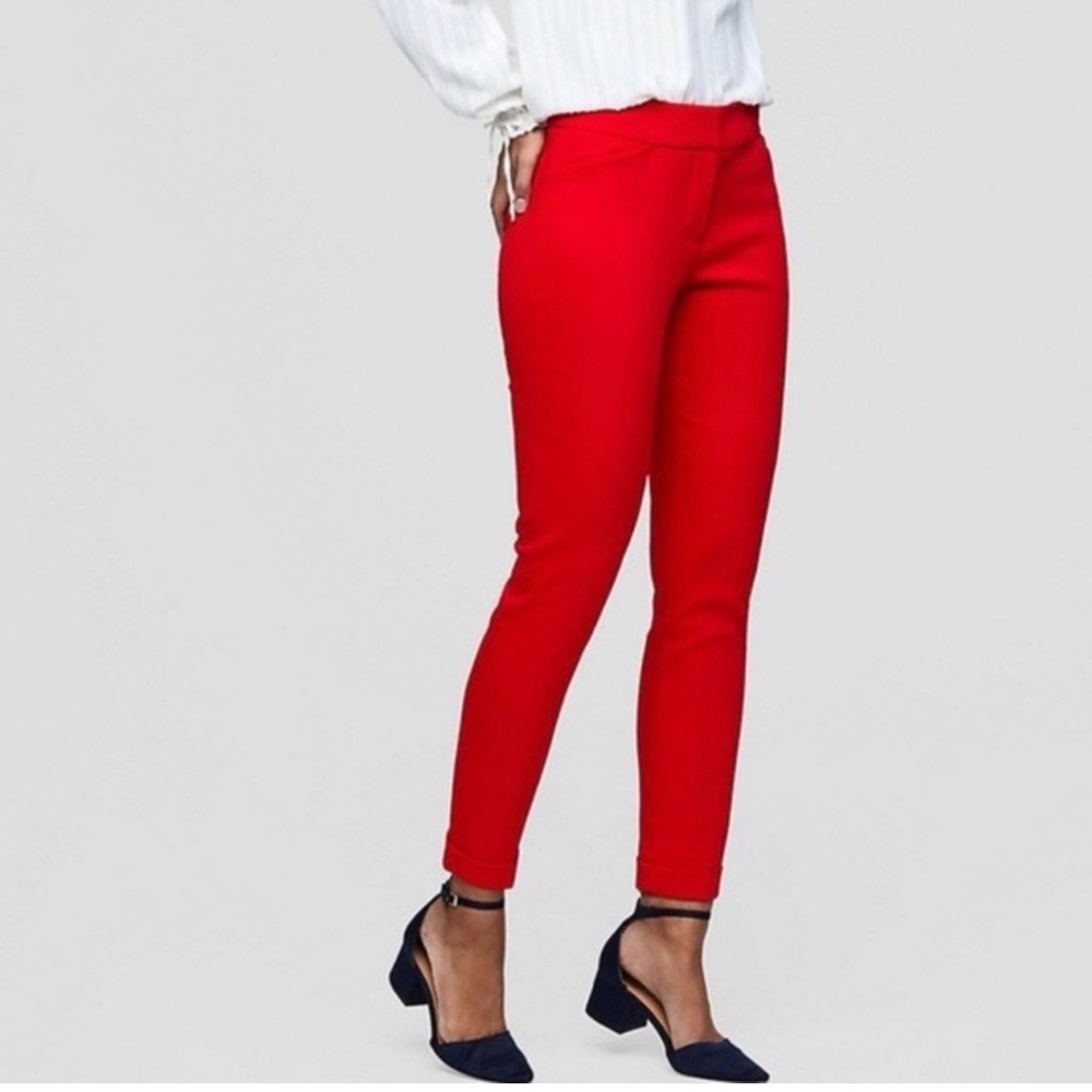 LOFT skinny pants "Julie" in bright red